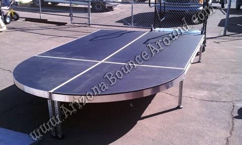 Runway rental with rounded front corners